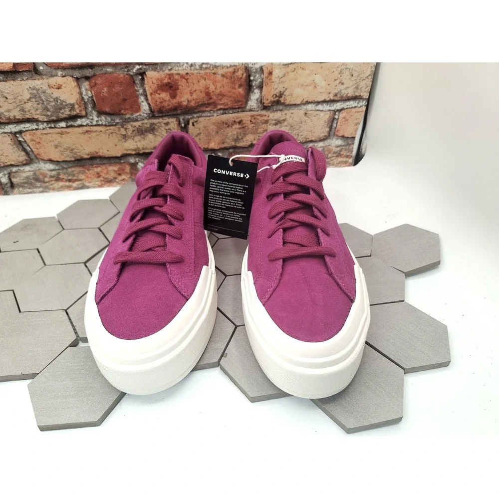 Converse CTAS Cruise Ox Quantum Violet Suede Platform Sneakers Men 11.5 Women 13 - Picture 4 of 12